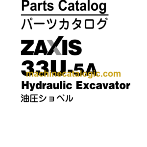 Hitachi ZAXIS30U-5A Hydraulic Excavator Parts Catalog