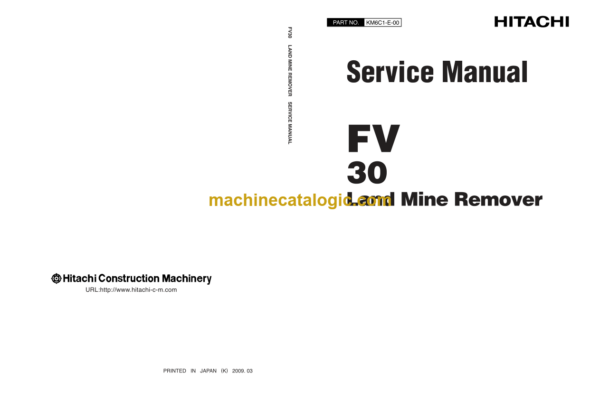 Hitachi FV30 Land Mine Remover Service Manual