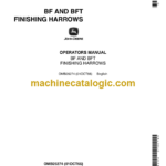 John Deere BF AND BFT Finishing Harrows Operator's Manual (OMB25274)