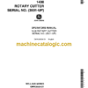 John Deere 1408 Rotary Cutter Operator's Manual (OMW28536)