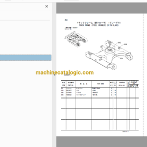 Hitachi ZX85USB-3 ZX85USBLC-3 ZX85USBLCN-3 Hydraulic Excavator Parts Catalog & Equipment Components Parts Catalog