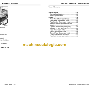 John Deere 4105 Compact Utility Tractor Technical Manual (TM102419)