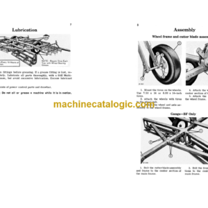 John Deere BF AND BFT Finishing Harrows Operator’s Manual (OMB25274)