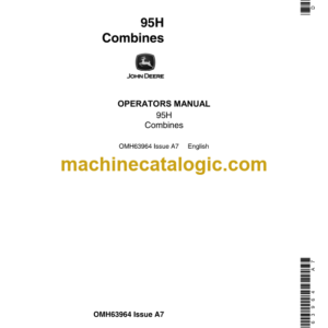 John Deere 95H Combines Operator's Manual (OMH63964)