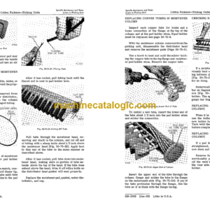 John Deere 11, 12, 22, 99 and 122 Cotton Pickers Service Manual (SM2052)