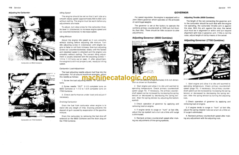 John Deere 6600 and 7700 Combines Operator's Manual (OMH84020)