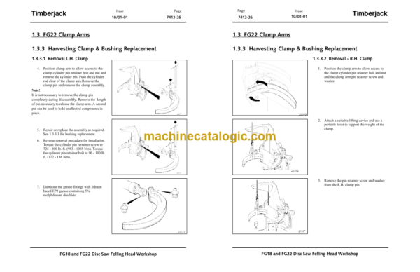 John Deere FG Series Disc Saw Heads Technical Manual (TMF382270)