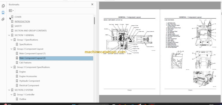 Hitachi EG70R-3 Rubber Crawler Carrier Technical and Workshop Manual