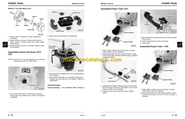 John Deere 21C 21S 21HC and 45BP Hand Held Products Technical Manual (TM1524)