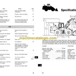 John Deere 644C Loader Operator’s Manual (OMT76621)