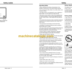 John Deere XUV 825i GATOR Utility Vehicle Operator’s Manual (OMM168343 J2)