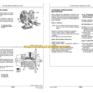 John Deere 8955 Engines Component Technical Manual (CTM10)