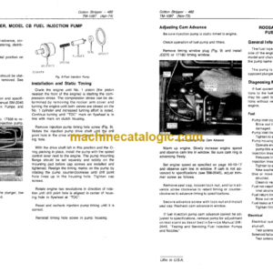 John Deere 482 Cotton Stripper Technical Manual (TM1097)