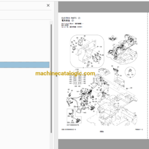 Hitachi ZX17U-5A Hydraulic Excavator Parts Catalog & Engine Parts Catalog