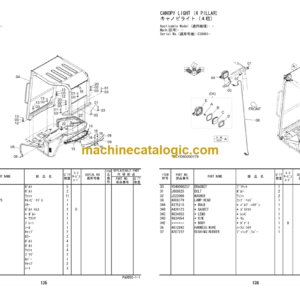 Hitachi ZAXIS30U-5A Hydraulic Excavator Parts Catalog