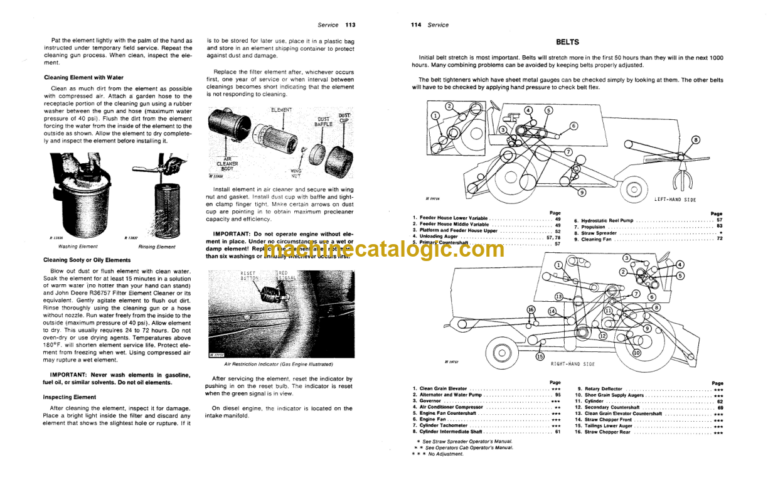 John Deere 4400 Combine Operator's Manual (OMH84603)