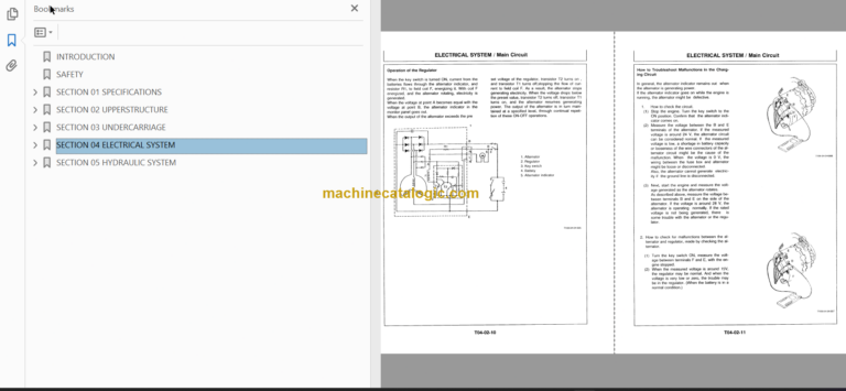 Hitachi EX220-3 Excavator Technical and Workshop Manual