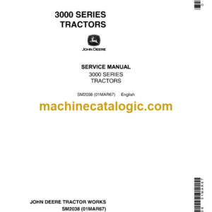 John Deere 3000 Series Tractor Service Manual (SM2038)