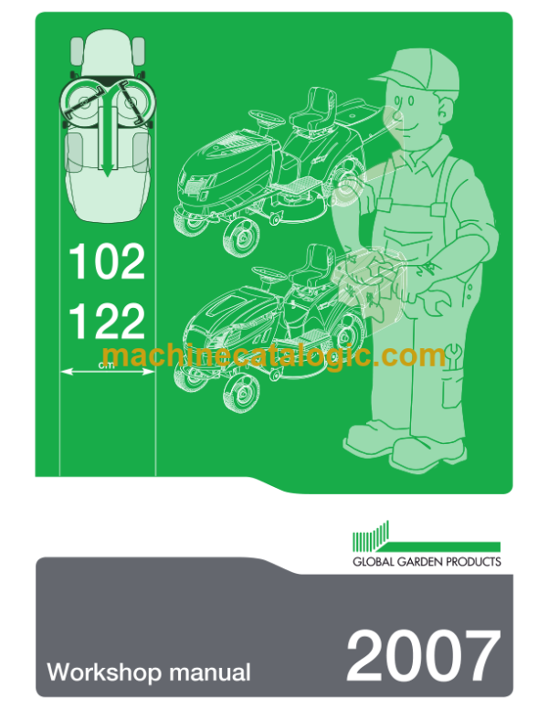 John Deere 102-122 hydro Workshop Manual (TMlr175)