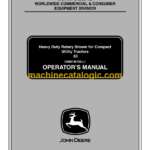 John Deere 60 Heavy Duty Rotary Broom for Compact Utility Tractors Operator's Manual (OMM146796L1)