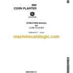 John Deere 694 Corn Planter Operator's Manual (OMB59958)