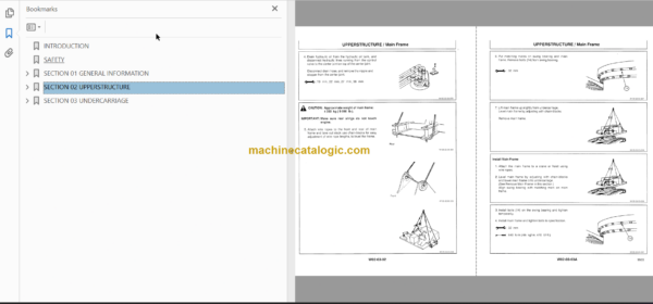 Hitachi EX220-3 Excavator Technical and Workshop Manual