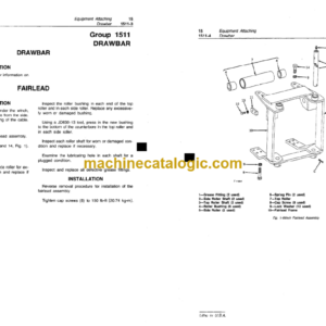 John Deere JD555 Crawler Loader Technical Manual (TM1111)