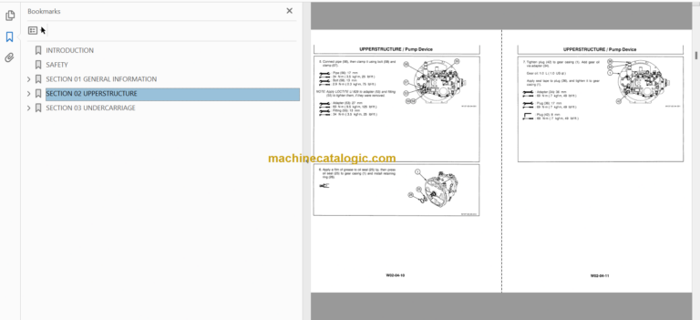 Hitachi EX220-3 Excavator Technical and Workshop Manual