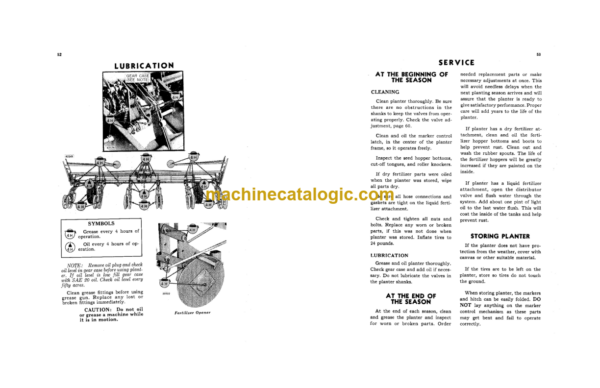 John Deere 694 Corn Planter Operator's Manual (OMB59958)