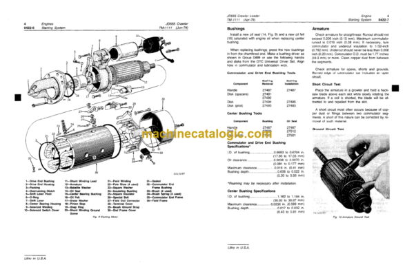 John Deere JD555 Crawler Loader Technical Manual (TM1111)