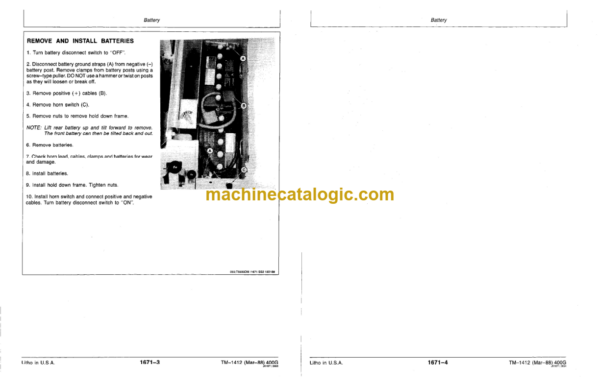 John Deere 400G Crawler Bulldozer Repair Technical Manual (TM1412)