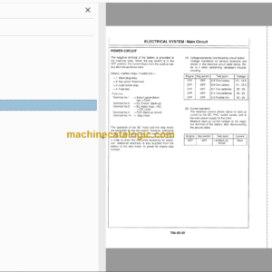 Hitachi EX300-3 Excavator Technical and Workshop Manual