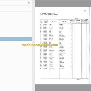 Hitachi EX135USRK Excavator Parts Catalog & Equipment Components Parts Catalog