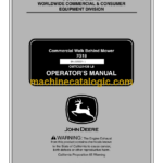 John Deere 7G18 Commercial Walk Behind Mower Operator's Manual (OMTCU21435)