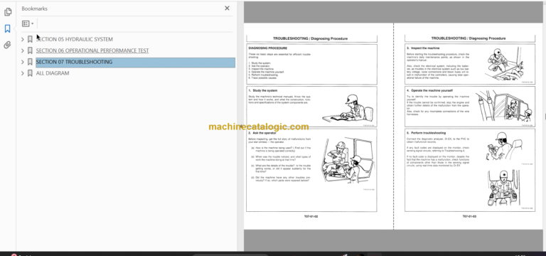 Hitachi EX300-3 Excavator Technical and Workshop Manual