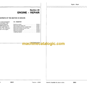 John Deere 3150 Tractor Technical Manual (TM4410)