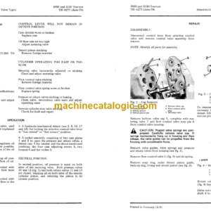 John Deere 3030 and 3130 Tractors Technical Manual (TM4277)