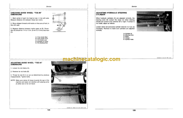 John Deere 2320 and 2420 Self-Propelled Windrowers INDEX: