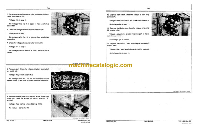 John Deere 340D and 440D Skidder 448D Grapple Skidder Operation and Tests Technical Manual (TM1436)
