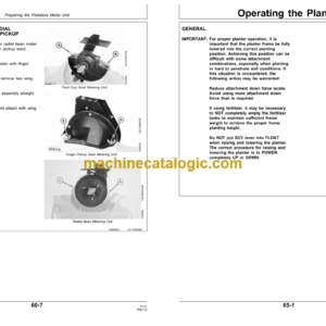 John Deere 1780 Front-Fold MaxEmerge Plus Planter 16-Row—22 Inch 12-Row—30 Inch 23-Row —15 Inch Operator’s Manual (OMA61879)