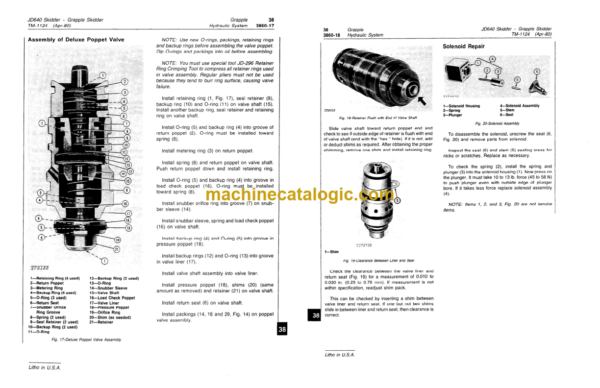 John Deere JD640 Skidder-Grapple Skidder Technical Manual (TM1124)