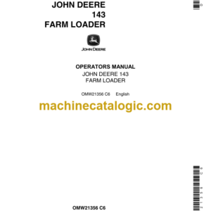 John Deere 143 Farm Loader Operator's Manual (OMW21356)