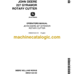 John Deere 227 Gyramor Rotary Cutter Operator's Manual (OMW21323)