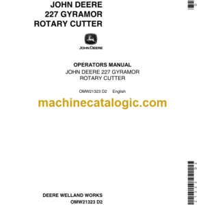 John Deere 227 Gyramor Rotary Cutter Operator's Manual (OMW21323)