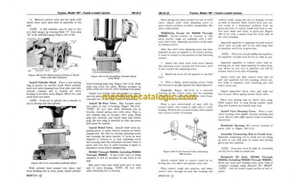 John Deere MODEL "MC" TRACTOR Service Manual (SM2003)