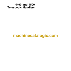 John Deere 4400 and 4500 Telescopic Handlers Technical Manual (TM4541)