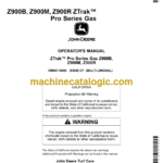 John Deere Z900B, Z900M, Z900R ZTrak Pro Series Gas Operator's Manual (OMUC15069)