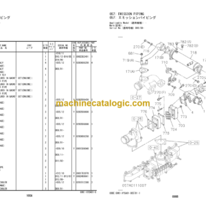 Hitachi ZX330-3 Series ISUZU 6HK1-XYSA01 Hydraulic Excavator Engine Parts Catalog