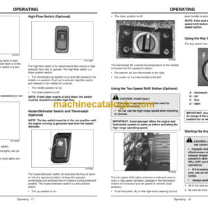 John Deere 260 and 270 Skid Steers Operator’s Manual (OMKV11663)