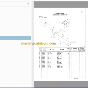 Hitachi ZX120 ZX120-E ZX130 ZX130H ZX130K ZX130LCN Excavator Parts Catalog & Equipment Components Parts Catalog